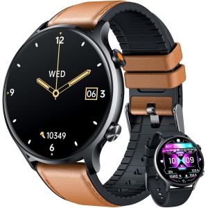 Reloj Inteligente Hombre Smartwatch con Llamadas - 1.39"Smart Watch Fitness Running Impermeable Podometro Pulsometro Presion Arterial Pulsera Actividad Redondo Reloj Deportivo Hombre para Android iOS