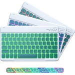 GUPENAA Verde, Funda Teclado Español (Incluye Ñ) para Huawei MatePad 11 (10.95) 2021 (DBY-W09), Retroiluminación de 7 Colores, Teclado Bluetooth Inalámbrico Magnético Desmontable con Ratón - Imagen 3