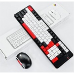 Teclado y Ratón Inalámbricos Combinados, Ratón de Teclado de Modo Dual Inalámbrico de 100 Teclas Bluetooth, Teclado Flotante Portátil de Teclas 1600DPI Ratón para PC Portátil de - Imagen 2