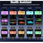 Reloj Inteligente Hombre Smartwatch con Llamadas: 2.0"Smart Watch 3ATM Impermeable Podómetro Pulsometro Sueño Presion Arterial 123 Modos Pulsera Actividad Reloj Deportivo Hombre para Android iOS - Imagen 5