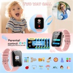 Lylica Reloj Inteligente Niños - Smartwatch Niño para y Niña con Podómetro, 19 Juegos, Llamadas, SOS, Música, Linterna, Juguetes para niños de 3-12 años Navidad Cumpleaños Regalo (Rosa) - Imagen 3