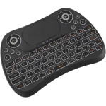 Teclado Inalámbrico con Panel Táctil, Ratón, Alcance de 32,8 Pies, Teclado Inalámbrico, Control Remoto, Portátil, Apagado Automático, Recargable para TV - Imagen 4