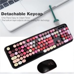 SADES - Juego de teclado y ratón inalámbricos, conectividad fiable de 2,4 GHz para PC, portátil, Smart TV y más (negro colorido) - Imagen 6