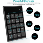 Combo de Teclado Numérico y Raton Inalámbrico 2.4G con 3 DPI Ajustables 800/1200/1600, Raton y Teclado Numérico USB Portátil para Computadora Portátil, PC de Escritorio y Notebook,con UN Receptor USB - Imagen 5