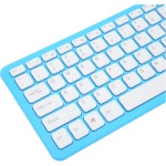 MXGZ Teclado de Ratón Inalámbrico de 2,4G, Combinación de Ratón y Teclado de 96 Teclas, Alfombrilla Antideslizante Inalámbrica de 2,4G para Ordenador de Juegos (Azul) - Imagen 8
