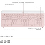 Logitech MK470 Combo con Teclado Inalámbrico Estilizado - Compacto, Silencioso, Receptor USB 2.4 GHz, Conectividad Plug n' Play - Disposición QWERTZ Alemán - Rosa - Imagen 6