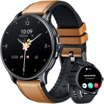 Smartwatch Hombre Reloj Inteligente con Llamadas - 1.43" Redondo AMOLED Pulsera de Actividad Pulsometro Tensión Arterial Sueño Podometro Deportivo Smart Watch Men IP68 Impermeable para Android iPhone - Imagen 1