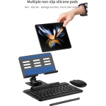 COQUE Samsung Galaxy Z Fold 4 Kit de Teclado de Oficina móvil,Teléfono AR Eje Giratorio+Pluma+Ratón inalámbrico,Funda Kit para teléfonos Plegables Samsung Fold4/Fold3/Fold2/Fold1-Negro - Imagen 4
