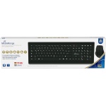 MediaRange QWERTY - Teclado inalámbrico y ratón óptico de 5 Teclas, Color Negro - Imagen 7
