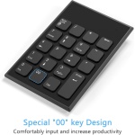 Yeemie Pro Teclado Numérico y ratón Combo, 2.4G Teclado Numérico y Mouse USB Ultradelgado Portátil para Computadora Portátil, Computadora de Escritorio, PC, Solo un Receptor USB - Imagen 3