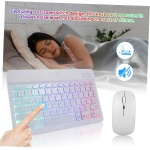 CHUNXVLI Kit Teclado Y Ratón Juego De Teclado Y Ratón, Ratón, Tableta, Teclado, Teclado Inalámbrico, Teclado Portátil, Ratón Teclado Y Mouse - Imagen 4