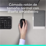 Logitech MK120 Combo Teclado y Ratón Óptico con Cable para Windows, Teclado de Tamaño Completo, USB Plug-and-Play, Compatible con PC y Portátil, Disposición QWERTY Español - Negro - Imagen 3