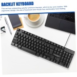 ARTIBETTER 1 Juego Juego De Teclado y Mouse con Cable USB Teclado Cableado Teclados Mecanicos Cable RGB Computadora Portatil Teclado Inalambrico Computadora Portátil El Plastico Colorful - Imagen 5