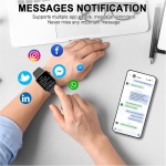 Reloj Inteligente Hombre Mujer Llamada Bluetooth 1.85" Smartwatch Pulsómetro, Monitor de Sueño, Pulsera Actividad 110+ Modos Deportivos Podómetro Cronómetros Impermeable IP68 Reloj Digital Android iOS - Imagen 5