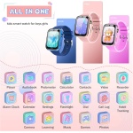 Lylica Reloj Inteligente Niños - Smartwatch Niño para y Niña con Podómetro, 19 Juegos, Llamadas, SOS, Música, Linterna, Juguetes para niños de 3-12 años Navidad Cumpleaños Regalo (Rosa) - Imagen 5