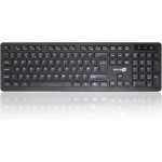 Simpletek - Kit de ratón y teclado negro inalámbrico 2,4 G (disposición Reino Unido) | Teclado numérico QWERTY | Teclado numérico ratón ergonómico 3 teclas receptor USB - Imagen 3