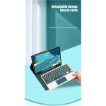 Funda con Teclado Touchpad para Samsung Galaxy Tab S10+ Plus 12.4 Inch 2024 Tablet con Ratón, Teclado Inalámbrico Bluetooth Desmontable, Funda Folio de Cuero(Green) - Imagen 8