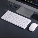 Retoo Juego de Teclado inalámbrico y ratón Compacto de 59 x 113 mm ratón inalámbrico Teclado inalámbrico Gaming Mouse Compacto 285 x 133 mm para PC portátil Ordenador Accesorio QWERTY Layou - Imagen 8