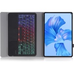 GUPENAA Negro, Funda con Teclado para Huawei MatePad Pro 12.6" (2022), Contiene Ñ, 7 Colores Retroiluminados, Teclado Bluetooth Inalámbrico Magnético Desmontable con Ratón - Imagen 5