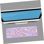 Gatuida 1 Juego Conjunto De Ratón De Teclado Control Inalámbrico Teclado USB Teclado del Ordenador Portátil Ratones y Teclado Inalambrico Oficina Abdominales Colocar Computadora - Imagen 8
