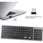 Dpofirs Combinación de Teclado y Ratón, Combinación de Teclado Inalámbrico con Interruptor de Tijera con Receptor USB Inalámbrico de 2,4G, Juego de Ratón para Portátil Win 7 8 XP OS X - Imagen 4