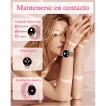 LEMFO Reloj Inteligente Mujer, 1.43" AMOLED Smartwatch Mujer con Función Femenina, Monitor Sueño, 120+ Modos Deportes, DIY Esfera Reloj, SpO2, Smartwatch para Android e iOS - Imagen 4