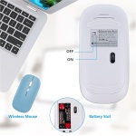 Teclado inalámbrico portátil, AIMMIE Rechargeable10 Teclado Universal ultradelgado para Tableta con Mouse inalámbrico, pequeño Teclado inalámbrico para tabletas iOS/Android/Windows, computadoras - Imagen 6