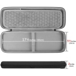 Geekria Funda rígida de Repuesto Compatible con Logitech MX Keys Advanced Teclado Iluminado inalámbrico y Pebble M350, M355, i345, Pebble Wireless Mouse Combo (Gris Oscuro) - Imagen 4