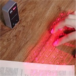 Teclado Virtual de Proyección Inalámbrica Bluetooth, Teclado Portátil de Tamaño Completo, Teclado de Proyección con Panel Táctil de Ratón Inalámbrico para Tableta, Portátil, - Imagen 3