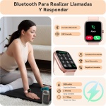 Reloj Inteligente Mujer- 1.91" Smartwatch Mujer de Llamada Bluetooth y Alexa, WhatsApp Notificaciones, 24H Sueño Pulsómetro SpO2 Monitoreo, 120 Modos Deportivos, IP68 Regalo Mujer para Android iOS - Imagen 2