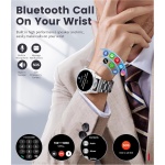FOXBOX Reloj Inteligente Hombre con 3 Correas,1.43" AMOLED Smartwatch Hombre Llamadas Bluetooth, 100+Modos Deportivos,Monitor de Sueño,Pulsómetro IP68 Smartwatch para Android iOS Plata - Imagen 3