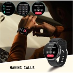 Reloj inteligente Ultra Hombre mujer con llamadas y WhatsaApp (recibir/hacer llamada),1,52" redonda pantalla HD fitness tracker con Monitor Sueño,smartwatch con 120+ Deportes Modos para Android iOS - Imagen 7