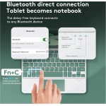 GUPENAA Funda con Teclado para iPad Pro de 13 Pulgadas (M4) 2024 con Trackpad, Contiene Ñ, Portalápices Integrado, Teclado Bluetooth Inalámbrico Magnético Desmontable con Ratón,Blue 1 - Imagen 2