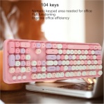 GMLGWW Teclado y ratón inalámbricos, combinación de Teclado y ratón 2.4ghz, con un Teclado Lindo en el Escritorio de la Oficina de hasta 1600 dpi, Adecuado para computadoras portátiles de PC (Rosa) - Imagen 4