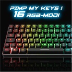 SPIRIT OF GAMER Teclado inalámbrico Bluetooth para gaming, teclado TKL RGB QWERTZ 65 %, teclas semimecánicas con retroiluminación, 25 de las cuales son antighosting, compatible con PC Smartphone y - Imagen 6