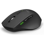 Rapoo | Teclado y ratón inalámbrico con QWERTY portugués (Combo Teclado y ratón con tecnología multimodo Bluetooth y 2.4GHZ, ratón óptico con 1.600 dpi, Teclado Ultrafino) Negro - Imagen 4