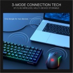 Redragon Combinación de teclado y ratón para videojuegos BS136, 75% K628, teclado mecánico RGB inalámbrico trimodo y paquete de ratón para juegos de 8000 DPI - Imagen 4