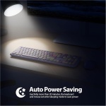 iTastatur Combo de teclado inalámbrico y mouse para máquina de escribir, teclado punk retro de 2.4 G, 104 teclas, de tamaño completo, bonito teclado morado con teclas redondas para computadoras - Imagen 5
