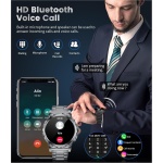 LIGE Reloj Inteligente Hombre Militar con Llamadas Bluetooth, 1.43" AMOLED Smartwatch Hombre con Pulsómetro Monitor de Sueño, IP68 Impermeable, 120+Modos Deportivos, Smartwatch para Android iOS - Imagen 3