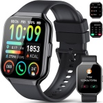 Reloj Inteligente Hombre Mujer, 1.96" Smartwatch con Llamadas Bluetooth, Smart Watch Pulsómetro/Monitor de Sueño/Podómetro, 110+ Modos Deportivos Impermeable IP68 Pulsera Actividad para Android iOS - Imagen 1