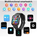 Reloj Inteligente Hombre Mujer Llamada Bluetooth 1.85" Smartwatch Pulsómetro, Monitor de Sueño, Pulsera Actividad 110+ Modos Deportivos Podómetro Cronómetros Impermeable IP68 Reloj Digital Android iOS - Imagen 3