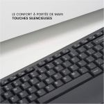 perixx PERIDUO-714, Azerty - Juego de teclado y ratón inalámbrico, color negro - Imagen 6