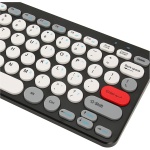 DAUZ Combo de Teclado Inalámbrico y Ratón, Juego de Teclado Inalámbrico y Ratón, Teclas Redondas, Lindo, de Alta Sensibilidad, Ergonómico para PC (Black) - Imagen 9