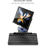 COQUE Samsung Galaxy Z Fold 4 Kit de Teclado de Oficina móvil,Teléfono AR Eje Giratorio+Pluma+Ratón inalámbrico,Funda Kit para teléfonos Plegables Samsung Fold4/Fold3/Fold2/Fold1-Negro - Imagen 5