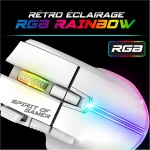 SPIRIT OF GAMER x MK600 | Pack Teclado Ratón Inalámbrico Gamer Blanco Recargable RGB | Diseño QWERTZ Alemán Retroiluminado | Gaming Keyboard Semi Mecánico | Wireless Mouse 4800 DPI | PS4/PS5, PC, Xbox - Imagen 8