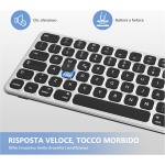 Teclado inalámbrico para Mac, receptor USB y tipo C, retroiluminado, recargable, ultrafino, diseño AZERTY francés, compatible con Apple iMac, MacBook Pro/Air, Mac Pro, Mac Mini, color negro y gris - Imagen 5