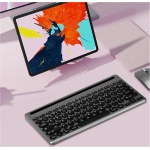 ROTRES Teclado Inalámbrico Bluetooth, Inalámbrico Recargable con 3 Canales con el Ratón para Android/Windows/iOS Tablet, Smartphone, Mac OS MacBook, PC, Portátil, Ordenador, Negro - Imagen 7