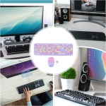 KOMBIUDA 1 Juego Conjunto De Ratón De Teclado Inalámbricos Teclado Inalámbrico Ratones y Accesorios Combo y Teclado USB Wireless Abdominales Oficina Ordenador Portátil Suministros Escolares - Imagen 7