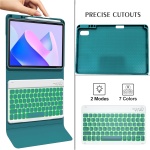 GUPENAA Verde, Funda Teclado Español (Incluye Ñ) para Huawei MatePad 11 (10.95) 2021 (DBY-W09), Retroiluminación de 7 Colores, Teclado Bluetooth Inalámbrico Magnético Desmontable con Ratón - Imagen 4