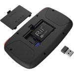 Rii i4 Mini Bluetooth Teclado inalámbrico retroiluminado, 2 en 1 (Bluetooth & Wireless 2.4 GHz), QWERTY español, para iOS, Android,Windows - Imagen 4